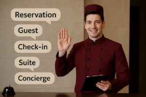 50 คำศัพท์ภาษาอังกฤษที่พนักงานโรงแรมต้องรู้