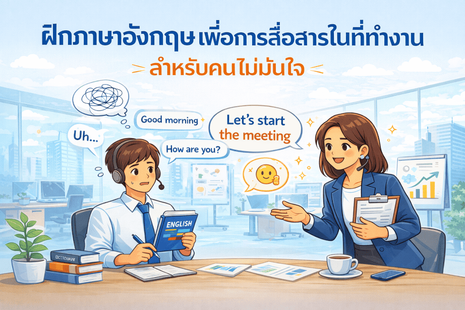 ฝึกภาษาอังกฤษเพื่อการสื่อสาร
